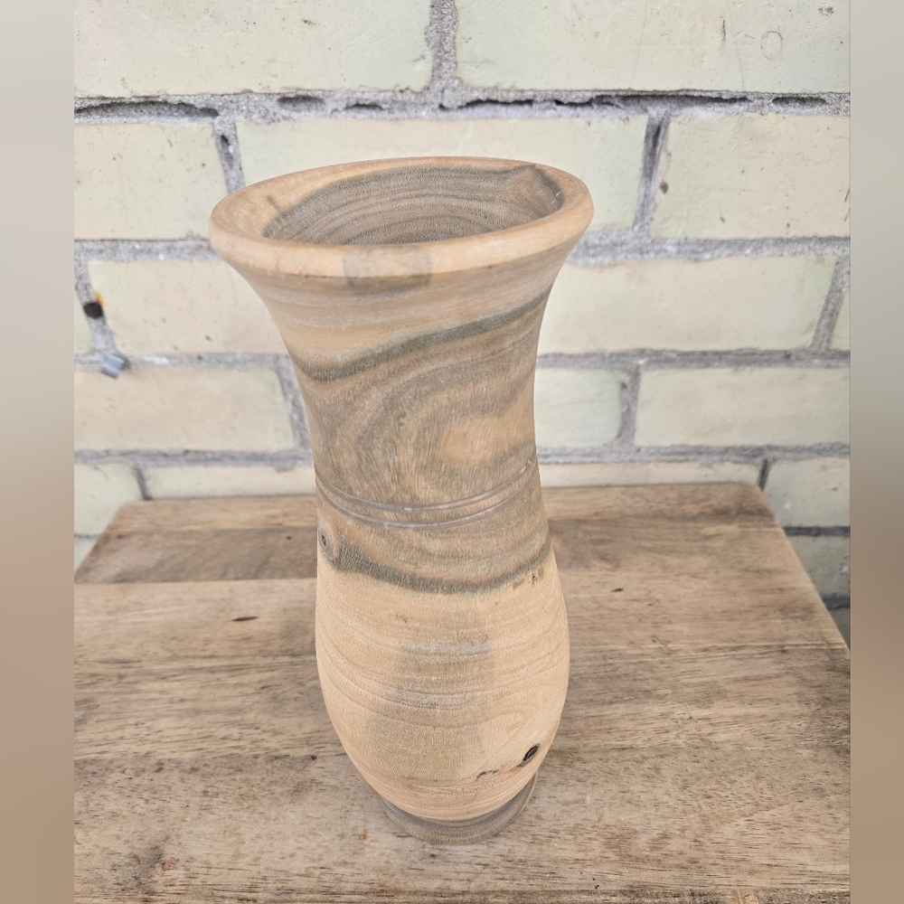 Hand Crafted Wooden Vase